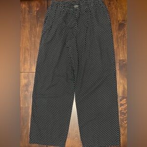 Victoria’s Secret Black w/ White Polka Dots Elastic Pajama Pants Women’s Size M